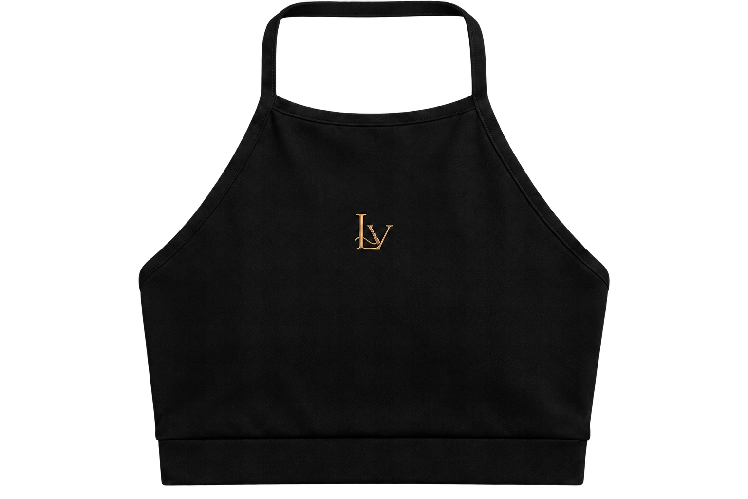Top Halterneck na cor Preto Essencial